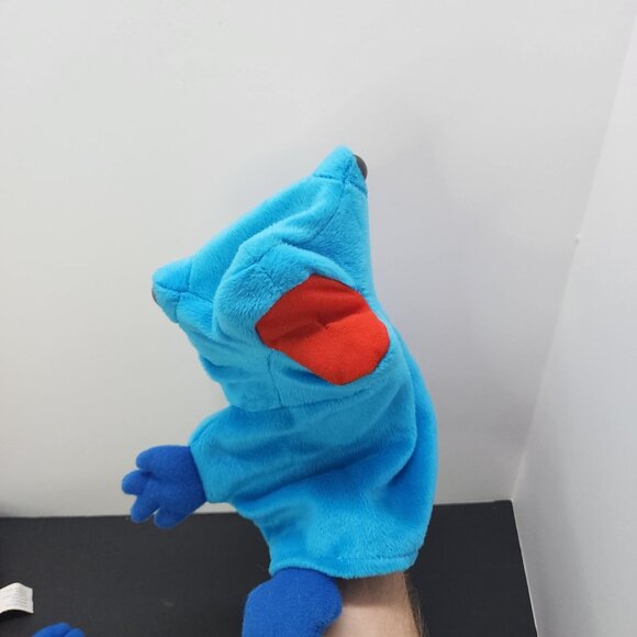 K&M International Poison Dart Frog Plush Hand Puppet Toys 1998 Red & Blue SET - Picture 3 of 10